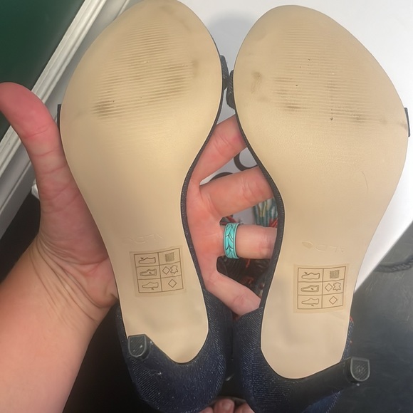 Aldo denim beaded heels - Picture 12 of 12